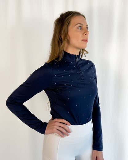 "Constellation" Riding Top - Blue