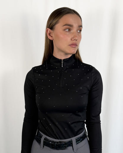 "Constellation" Riding Top - Black