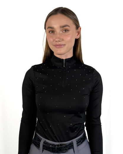 "Constellation" Riding Top - Black