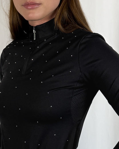 "Constellation" Riding Top - Black