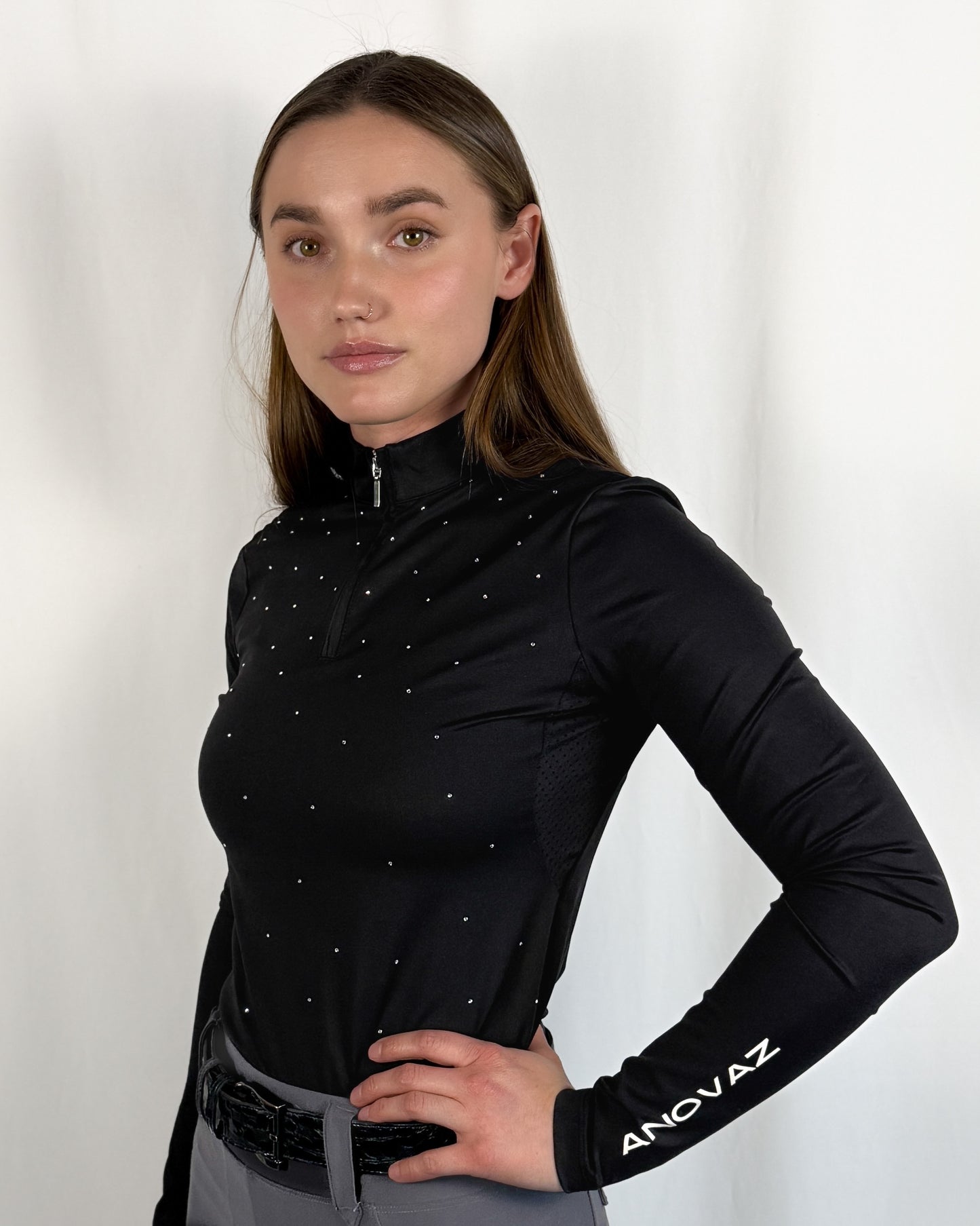 "Constellation" Riding Top - Black