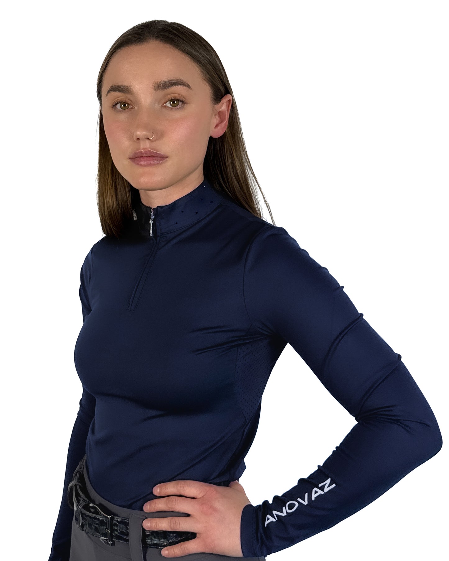 "Andromeda" Riding Top - Sapphire Tint