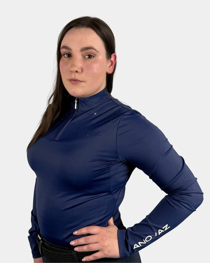 "Eclipse" Riding Top - Blue Tint