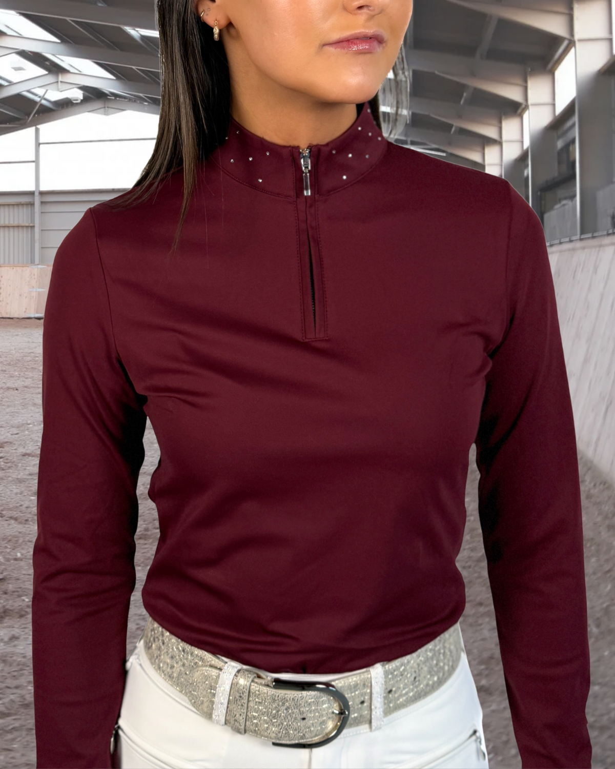 "Andromeda" Riding Top - Red