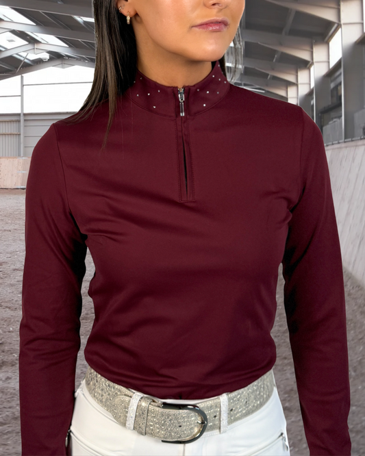 "Andromeda" Riding Top - Red